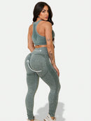 Calça Levanta BumBum Fitness Legging Feminino Moda Academia Empina Glúteos Confortável Tecido Leve Respirável Ótima Qualidade Roupas De Treino Mulheres