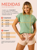 Kit 3 Camiseta Regata Muscle Tee Feminina Básica Soltinha Confortável