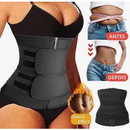 CINTA MODELADORA FEMININA DE CINTURA AJUSTÁVEL - EFEITO SAUNA EMAGRECEDORA