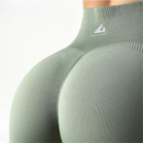 Legging Bumbum Feminina Cintura Alta Fitness Sem Costura Ginásio Sexy Calça Esportiva Nylon + Spandex